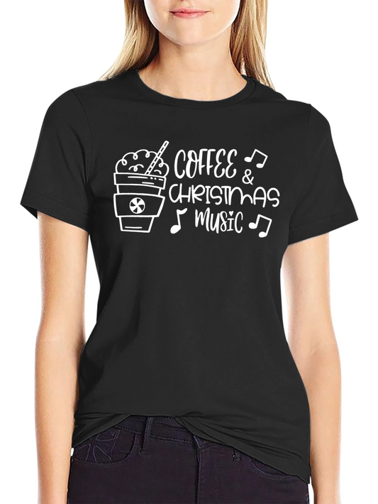 Coffee & Christmas Music T-Shirt