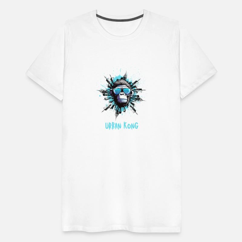 Urban Beast–Blue & Black Grunge Monkey Street-wear