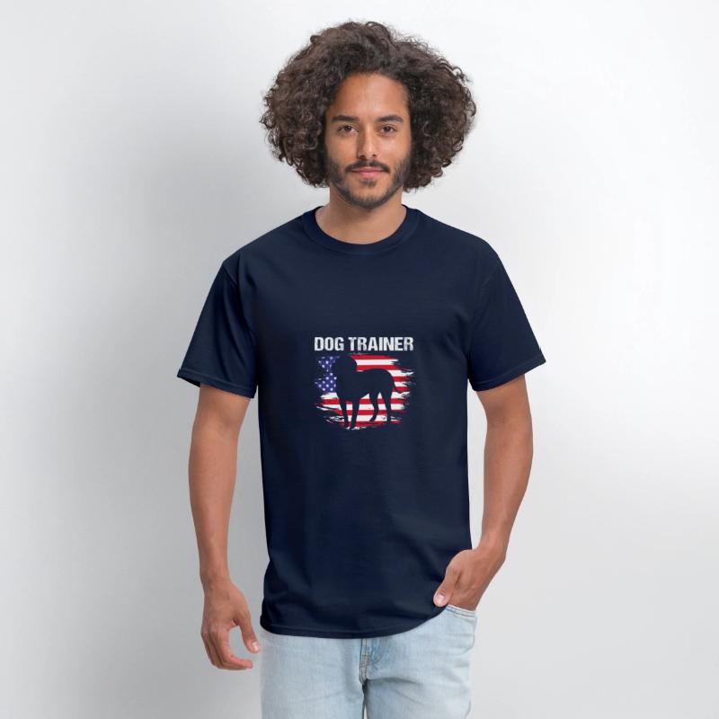 US Flag Pet Training Dog Trainer Patriotic Dog