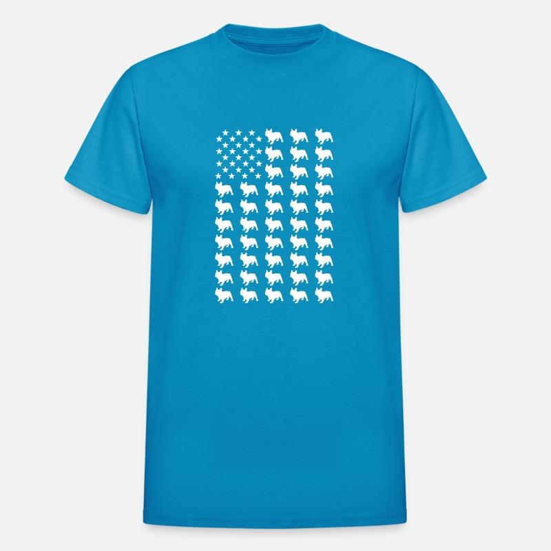 US Flag Silhouette French Bulldog 4th Of July