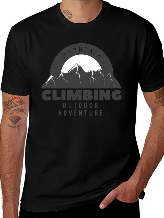 Mountain Climbing Adventure Graphic T-Shirt