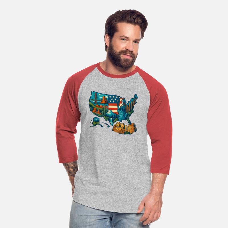 USA Map T-Shirt Design – National Parks