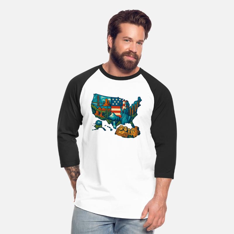 USA Map T-Shirt Design – National Parks