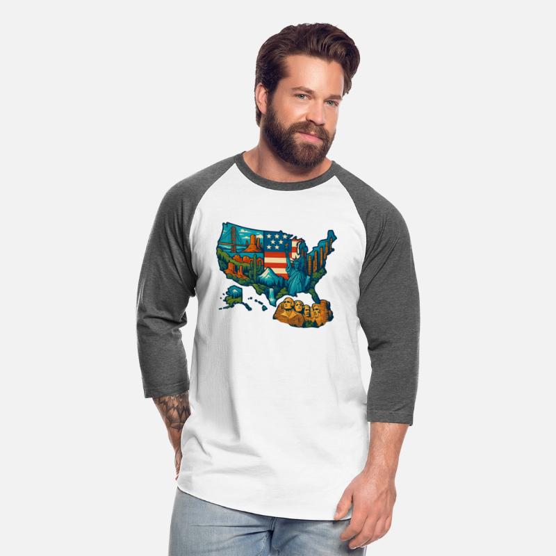 USA Map T-Shirt Design – National Parks