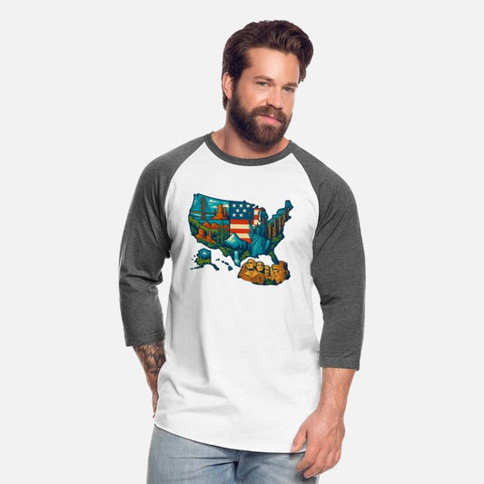 USA Map T-Shirt Design – National Parks