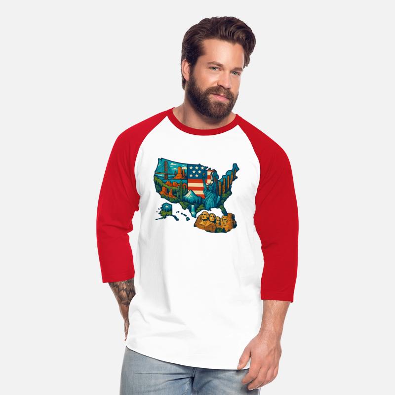 USA Map T-Shirt Design – National Parks