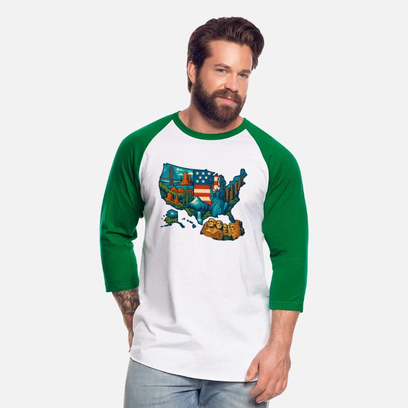 USA Map T-Shirt Design – National Parks