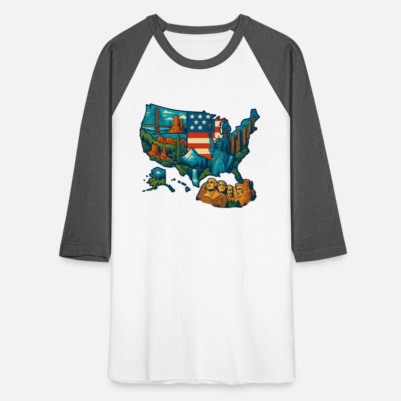 USA Map T-Shirt Design – National Parks