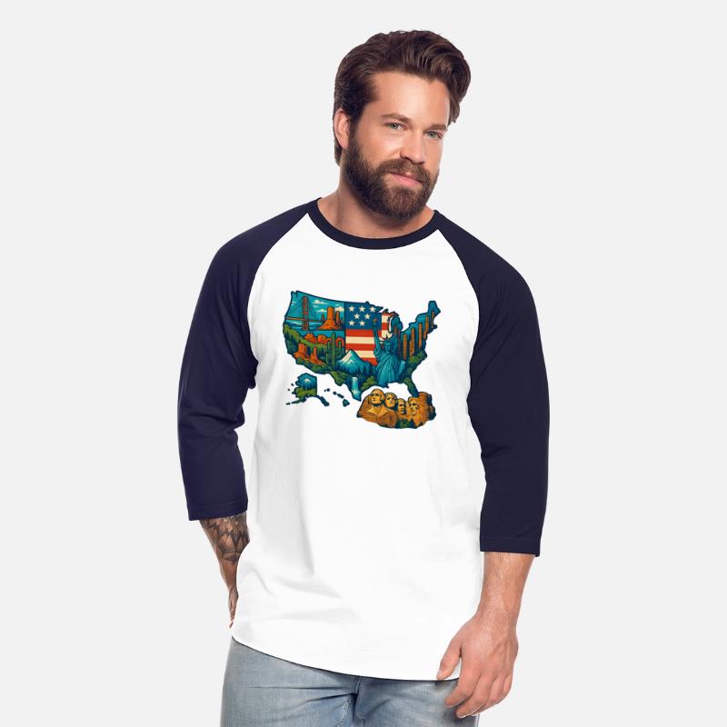 USA Map T-Shirt Design – National Parks