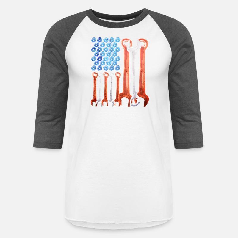 USA Red White Blue American Flag Mechanic