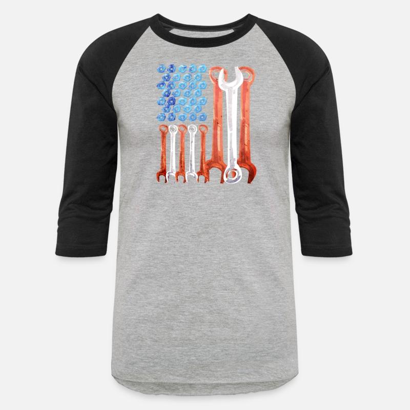 USA Red White Blue American Flag Mechanic