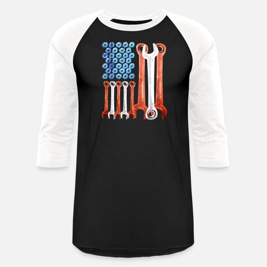 USA Red White Blue American Flag Mechanic