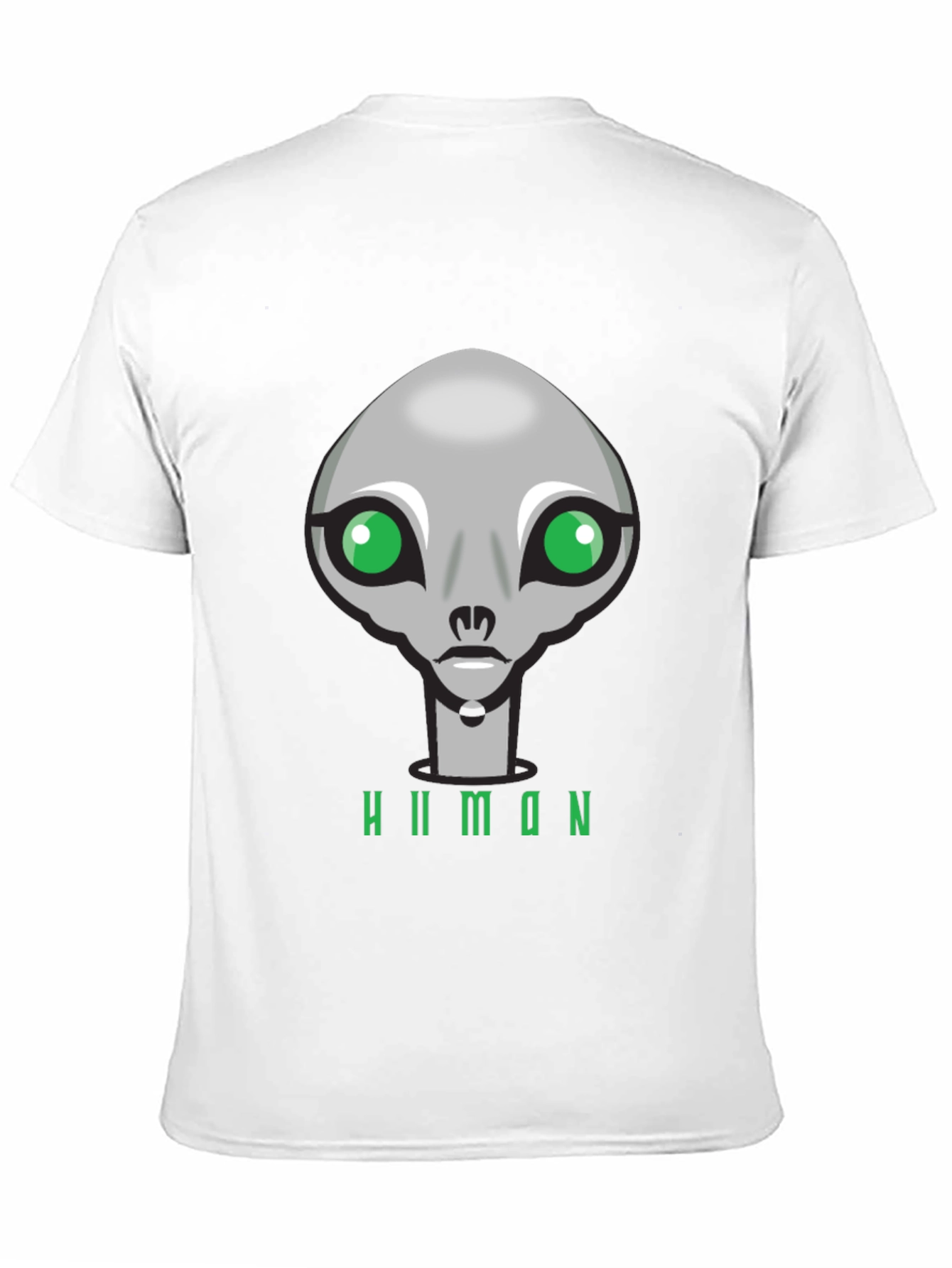 Alien Graphic T-Shirt - Human Design Black Cotton