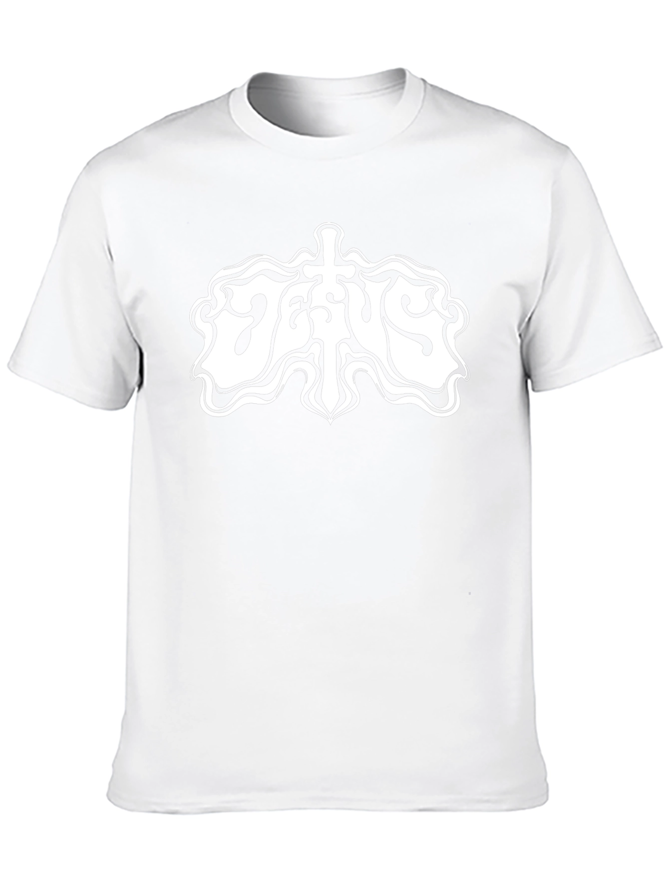 Jesus Graphic Print Black T-Shirt