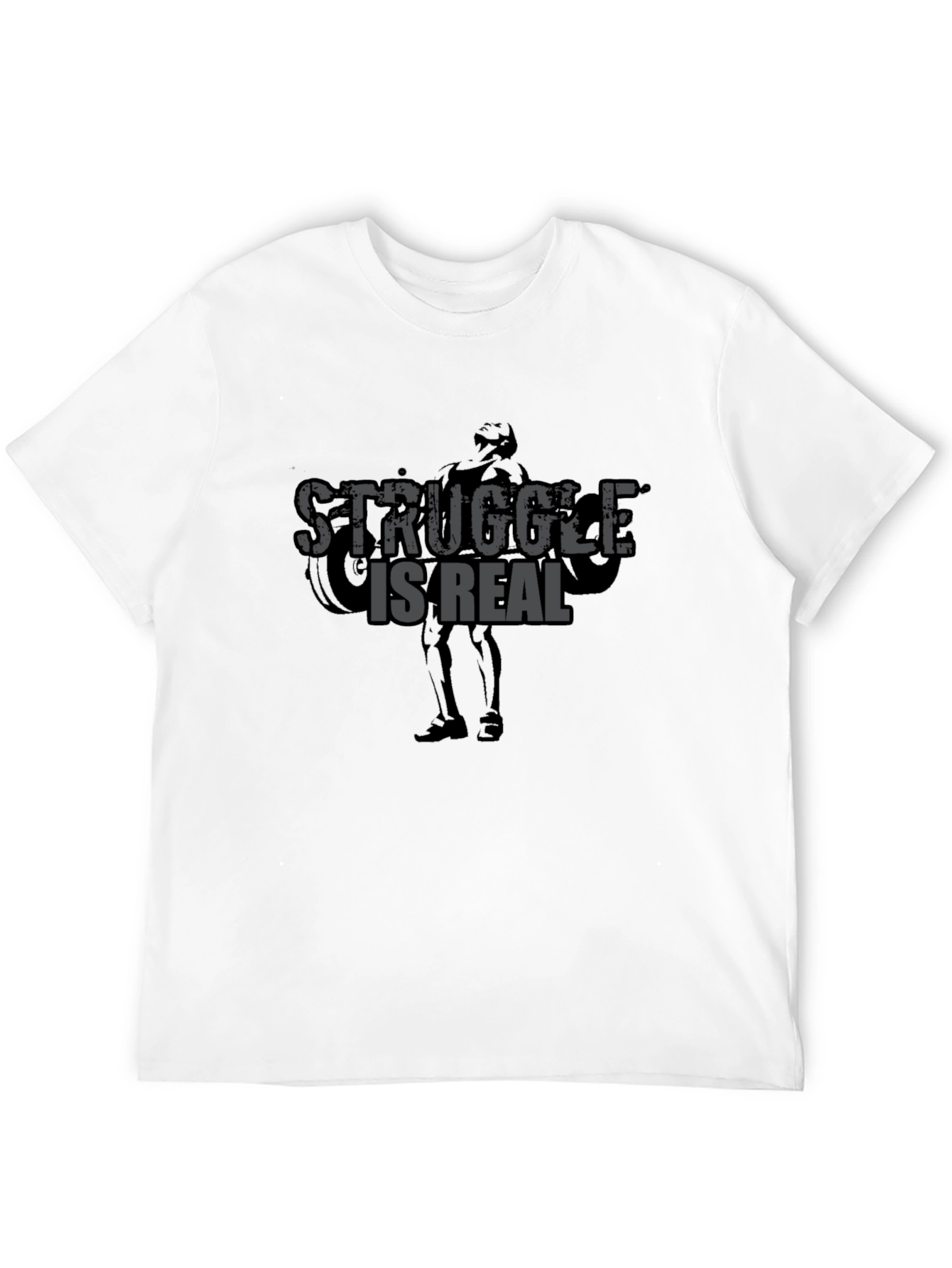 Struggle Is Real Gym T-Shirt - Black