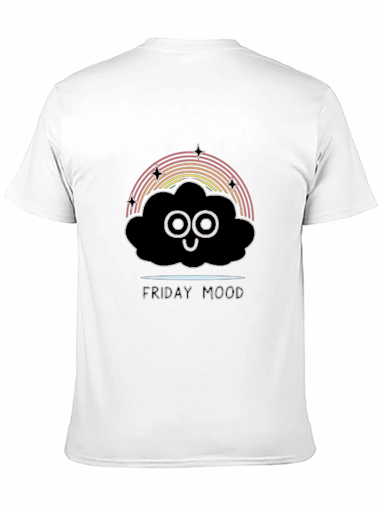 Friday Mood Graphic Tee - Black T-Shirt