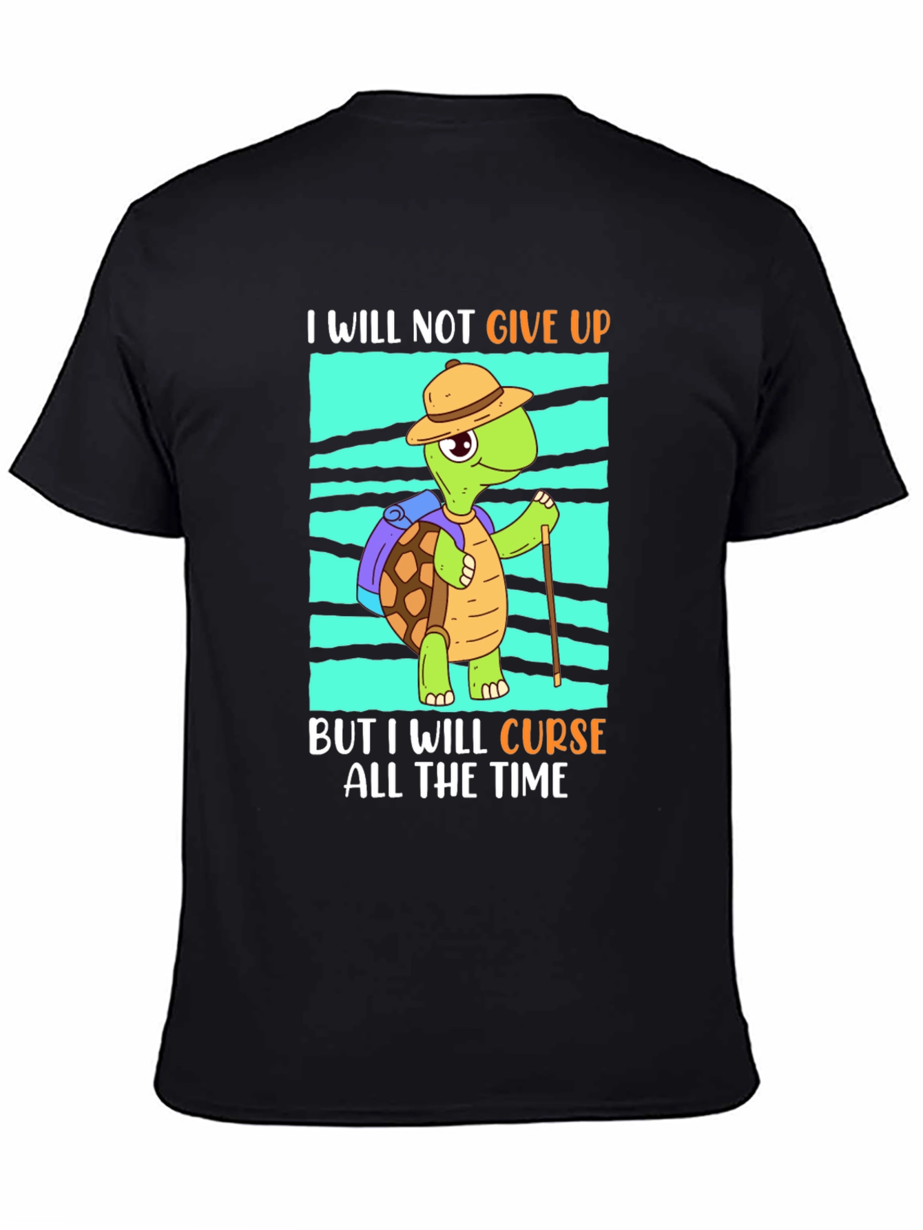 Funny Turtle Hiking T-Shirt: I Will Curse