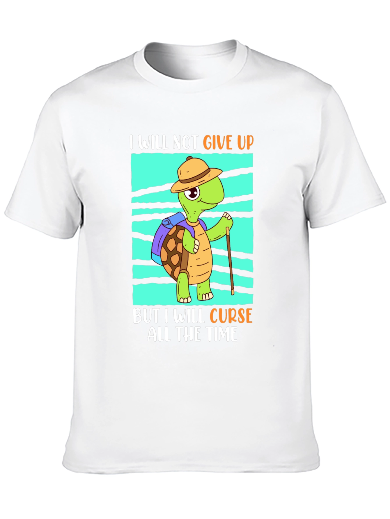 Funny Turtle Hiking T-Shirt: I Will Curse