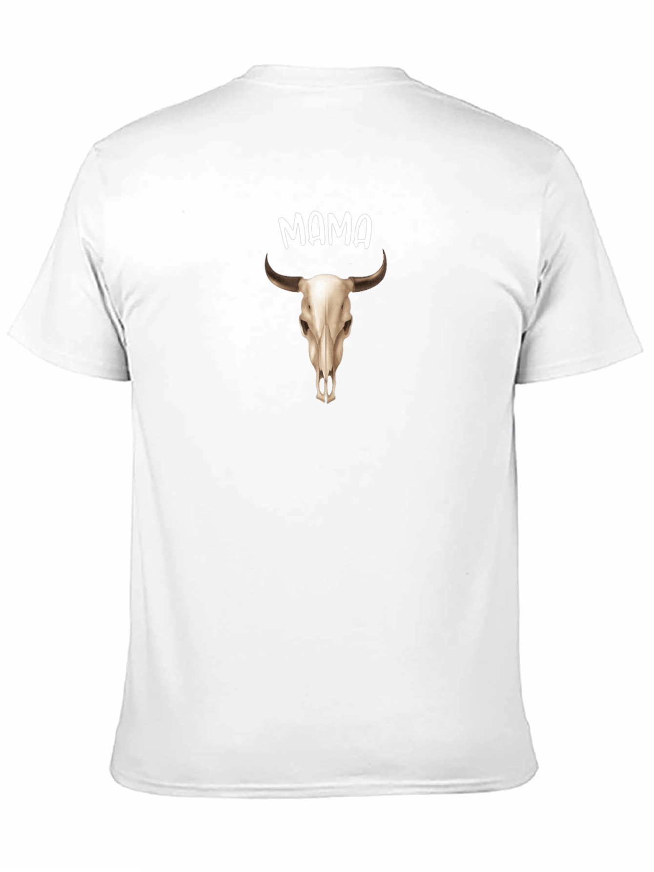 Mama Bull Skull Graphic Tee - Western Style
