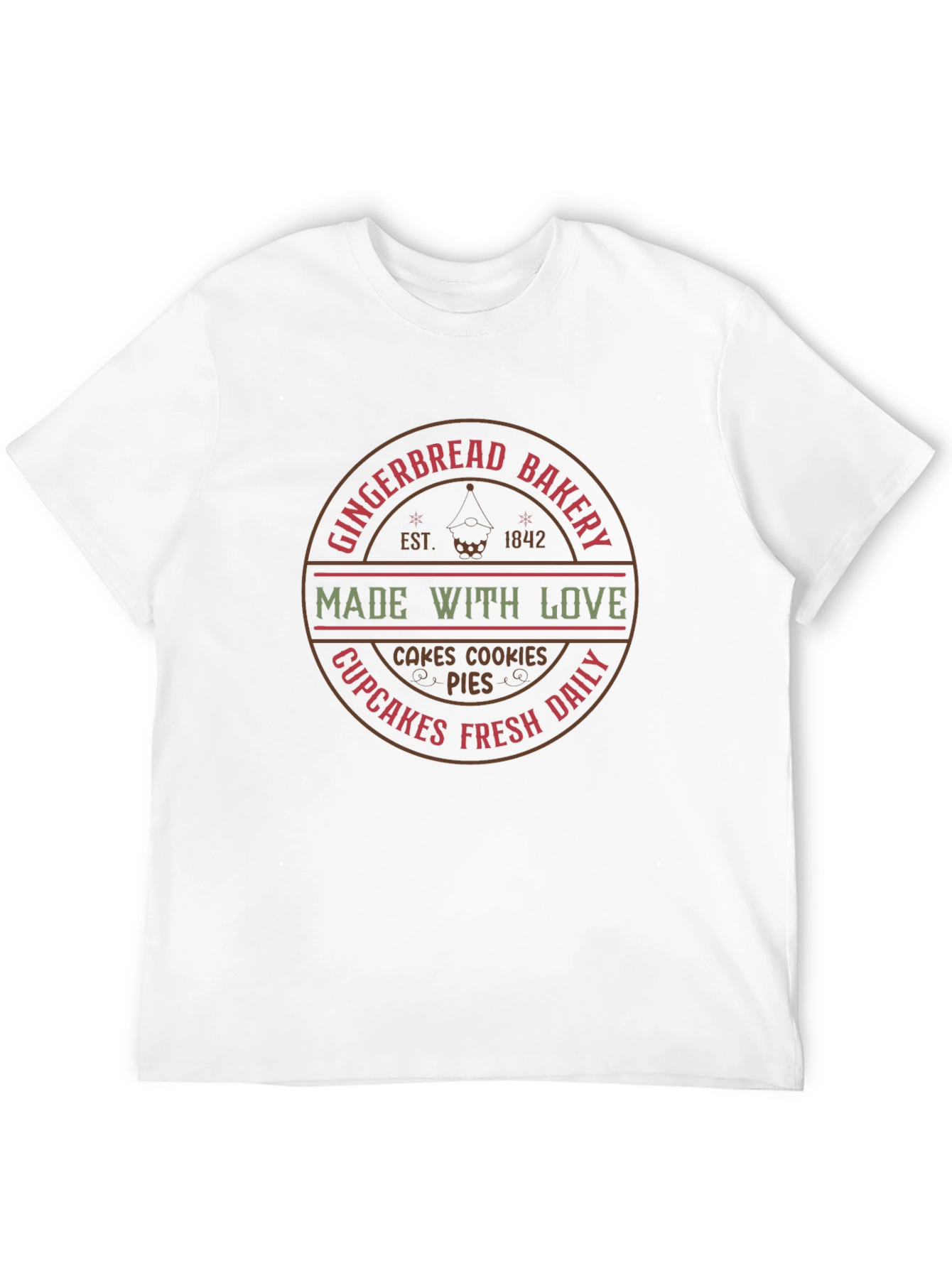 Gingerbread Bakery T-Shirt - Made With Love