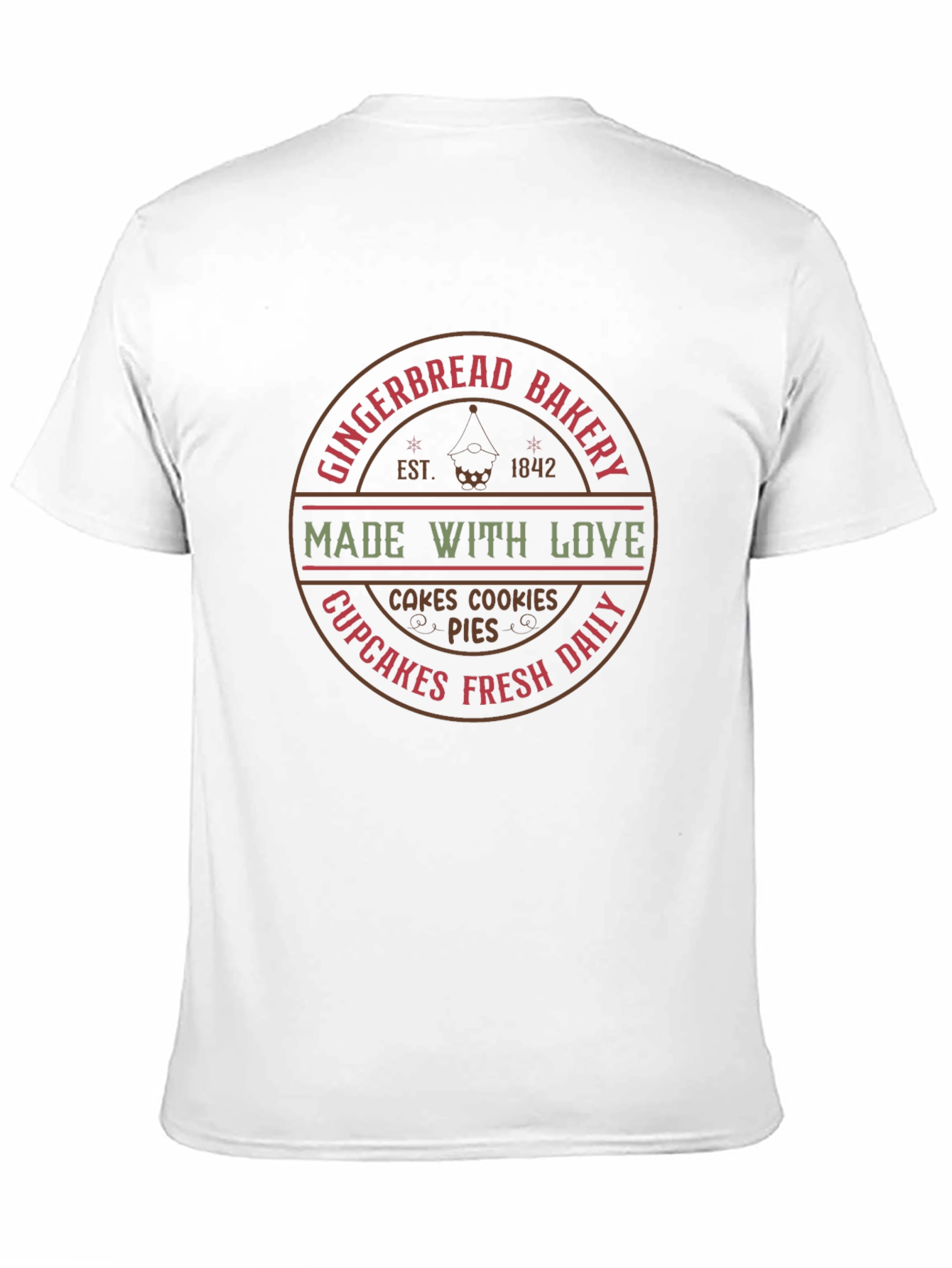 Gingerbread Bakery T-Shirt - Made With Love