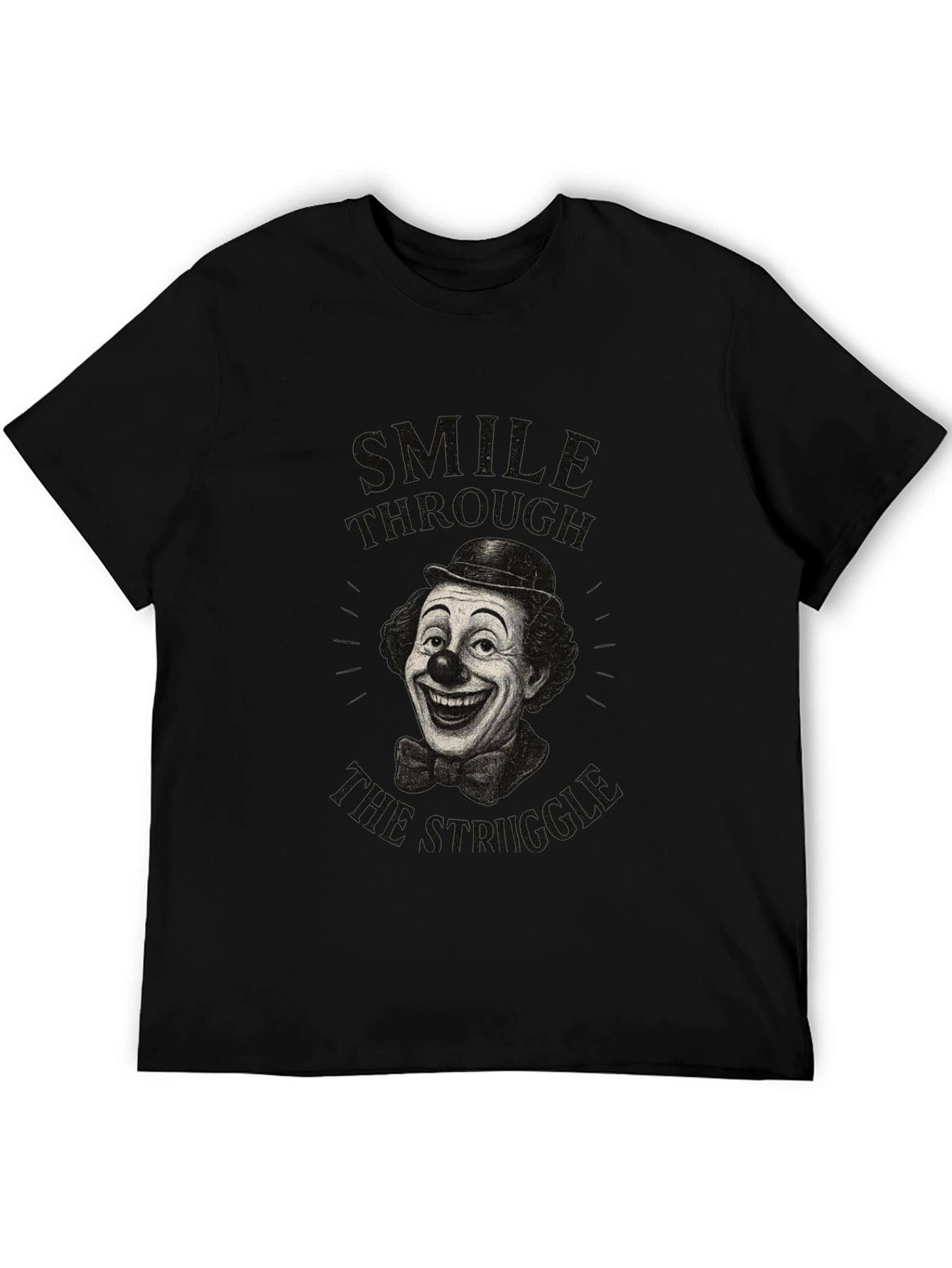 Smile Through the Struggle Clown Graphic Tee
