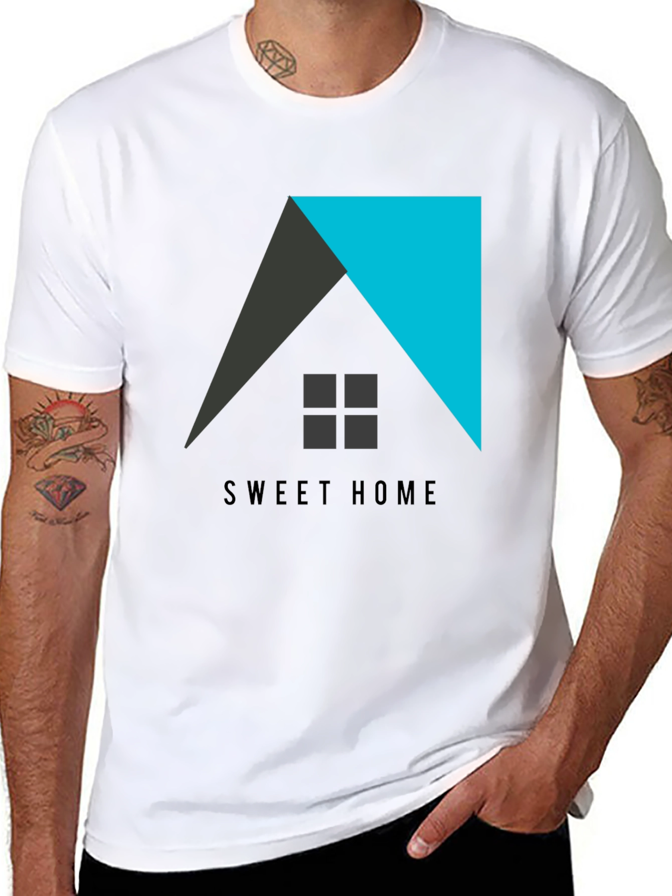 Sweet Home Graphic Tee - Modern Design
