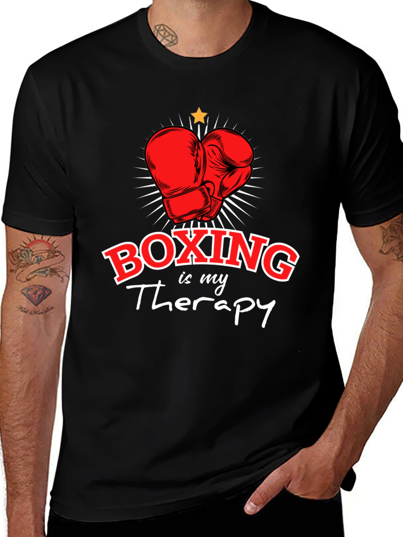 Boxing is My Therapy Graphic T-Shirt