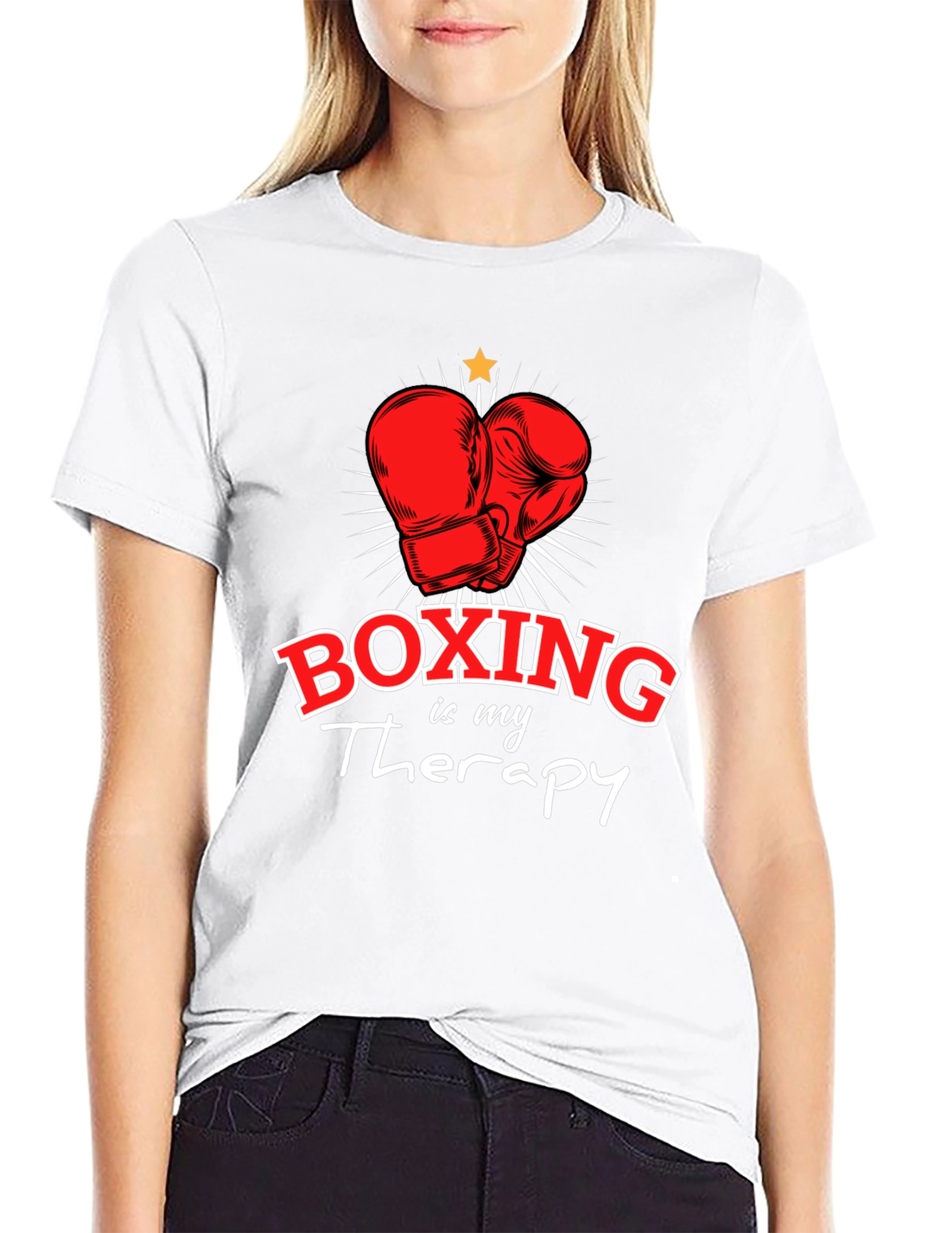 Boxing is My Therapy Graphic T-Shirt