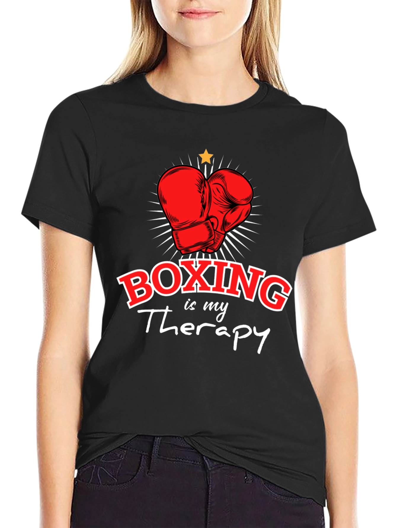 Boxing is My Therapy Graphic T-Shirt