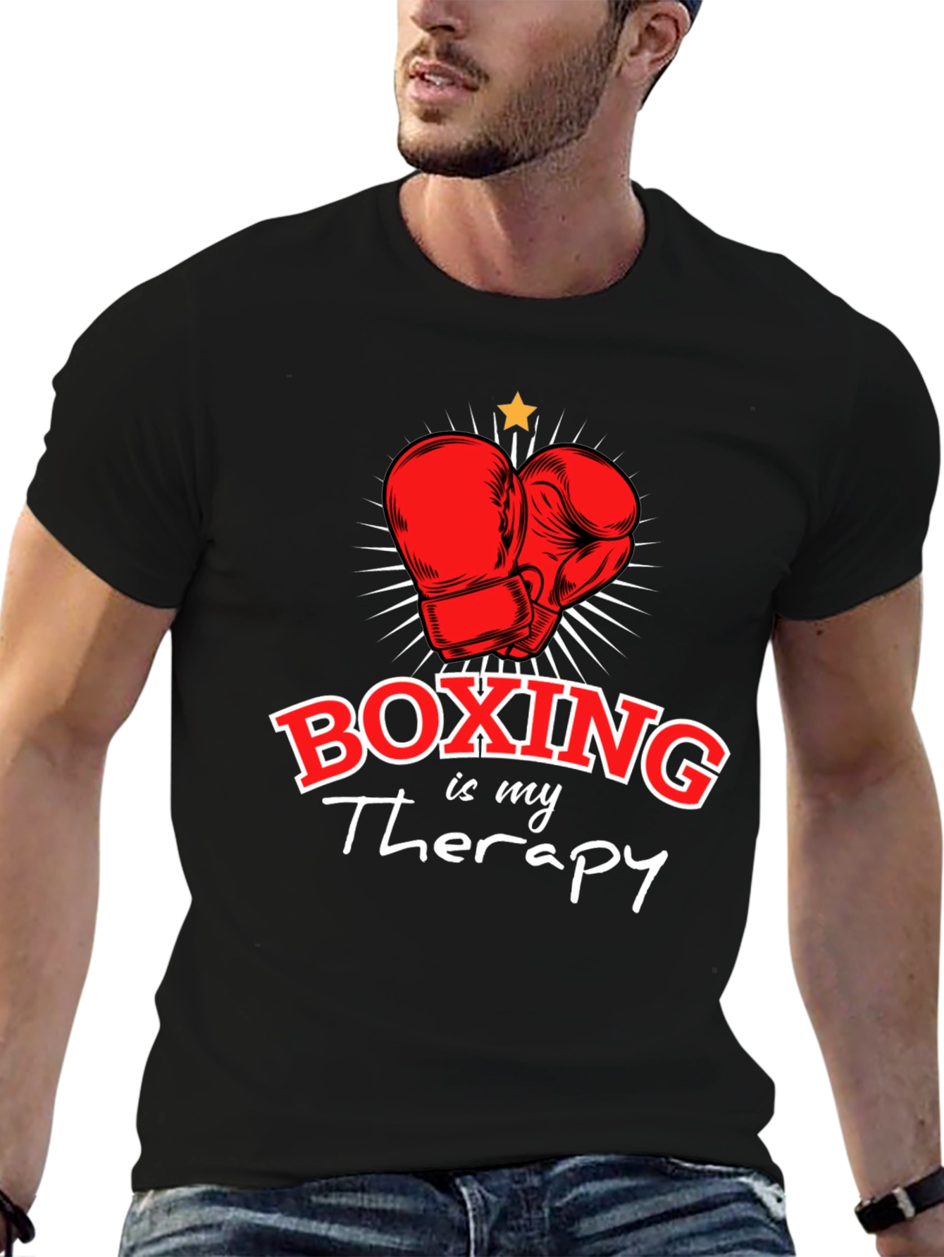 Boxing is My Therapy Graphic T-Shirt