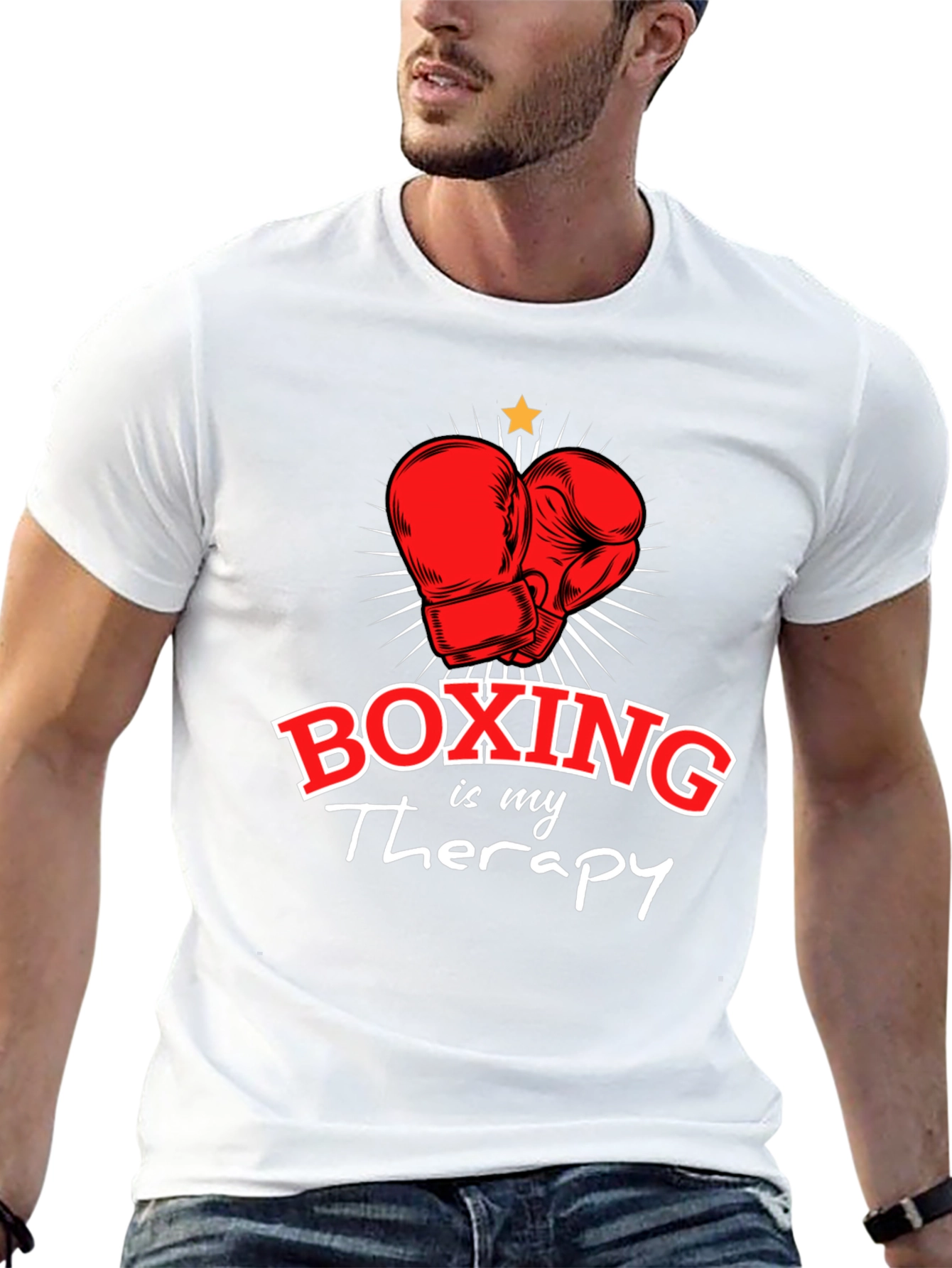 Boxing is My Therapy Graphic T-Shirt