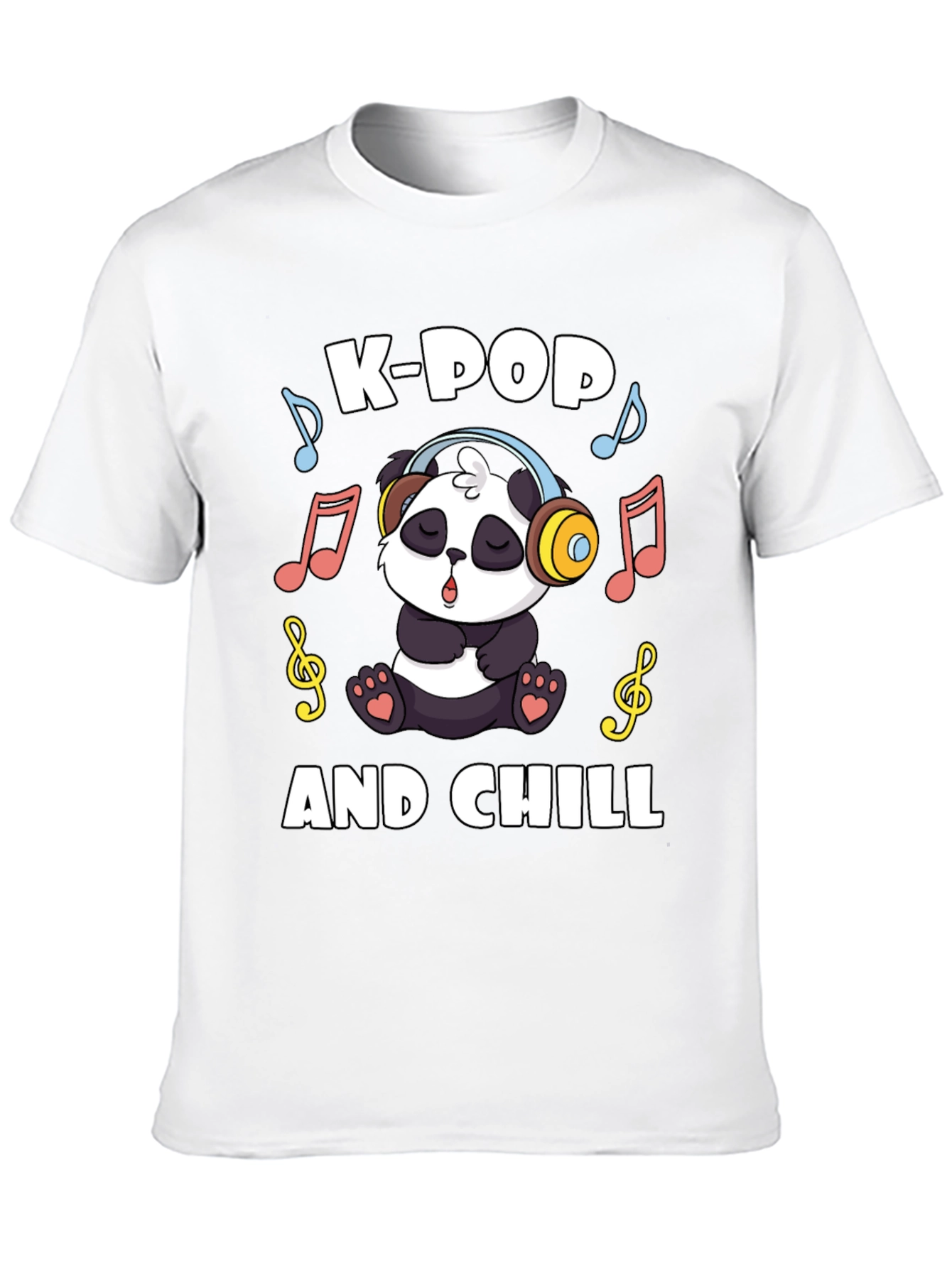 K-Pop and Chill Panda T-Shirt