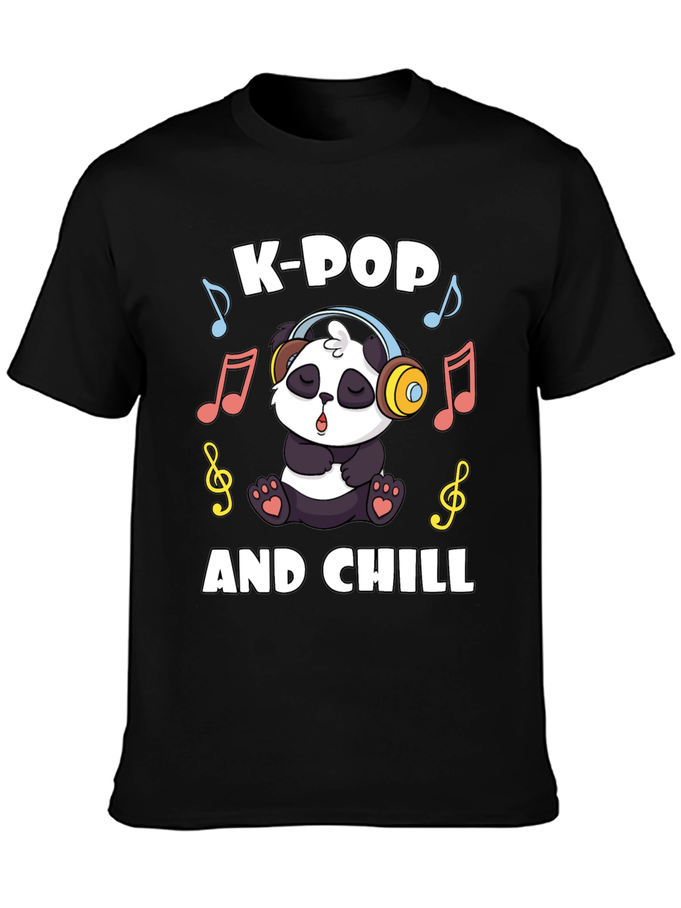 K-Pop and Chill Panda T-Shirt