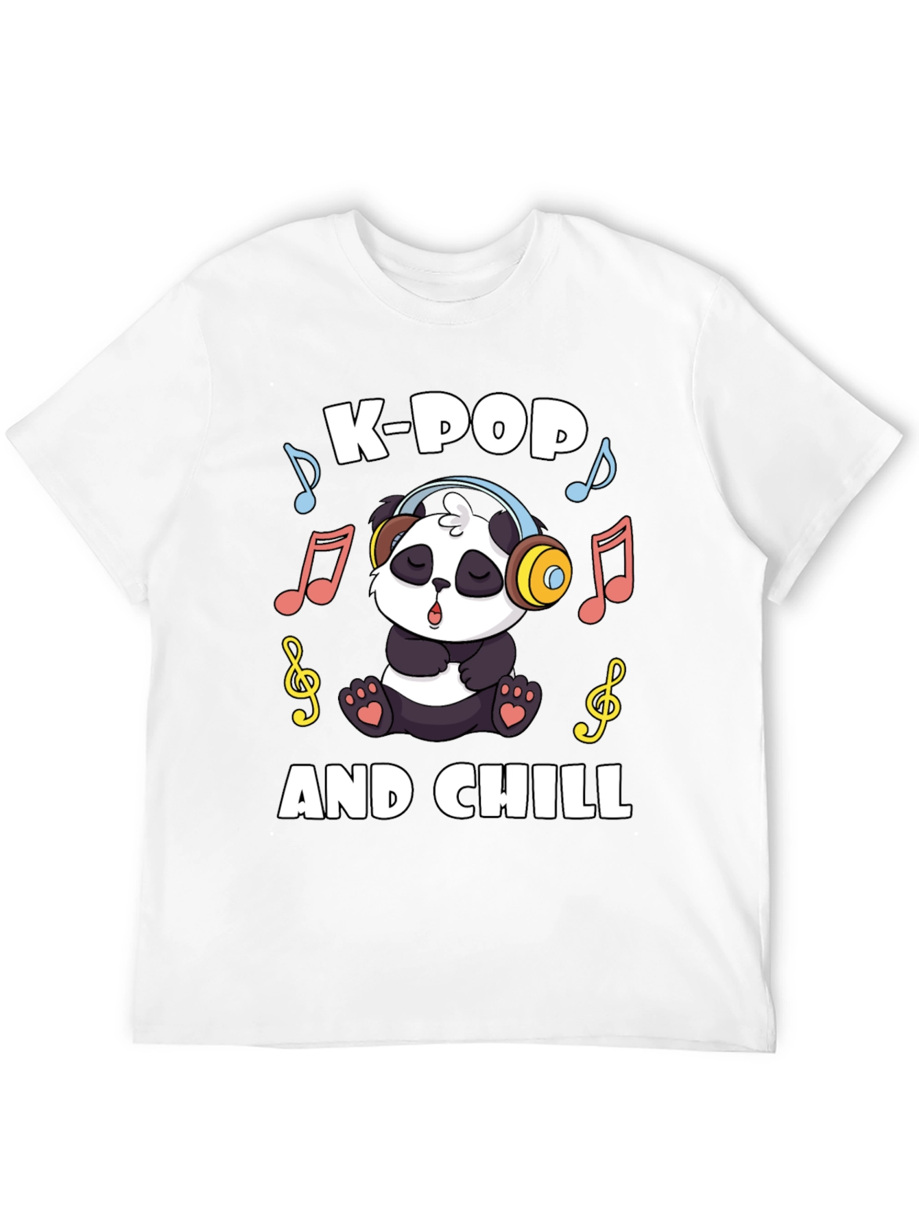 K-Pop and Chill Panda T-Shirt