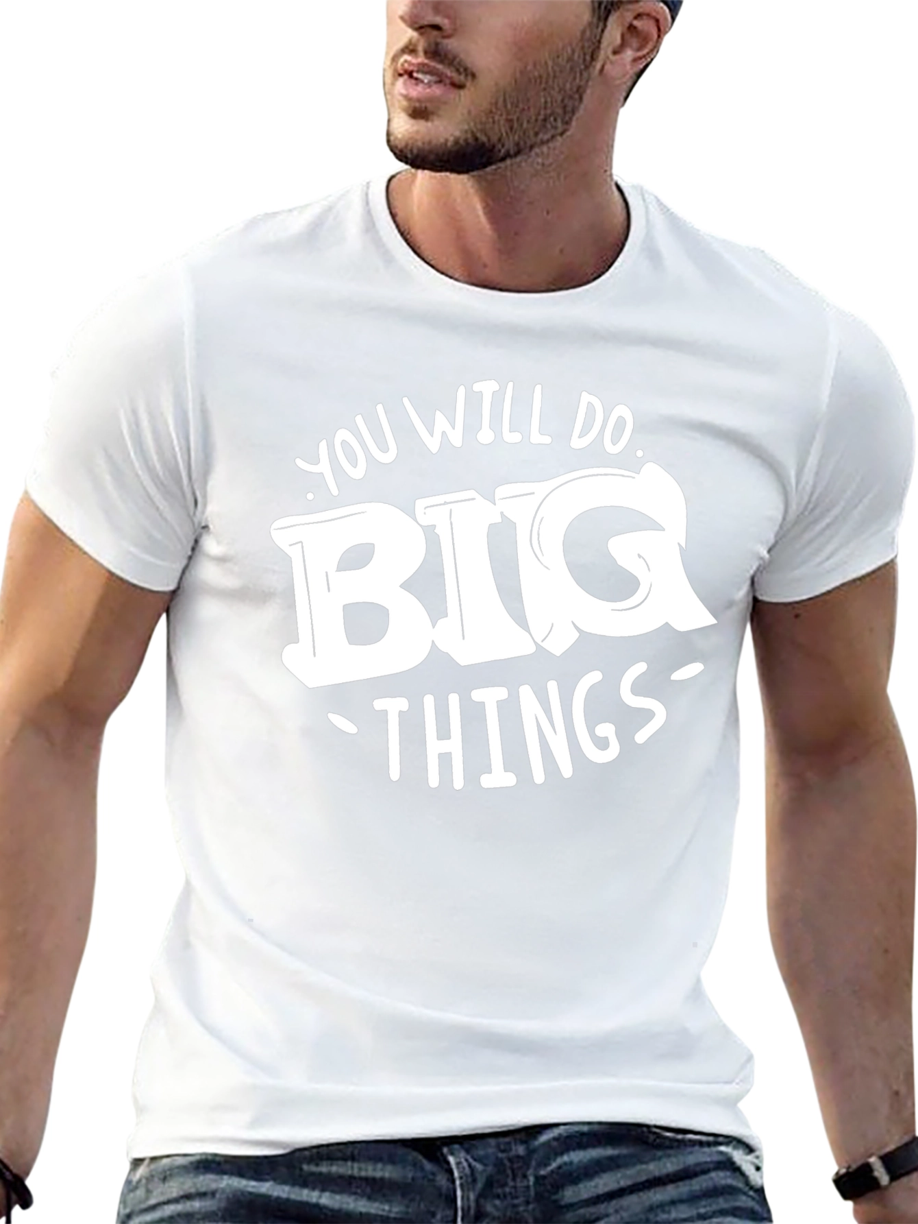 Motivational Graphic Tee: Big Things