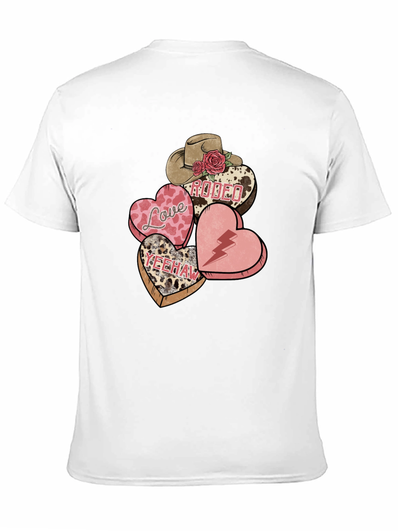 Western Valentines T-Shirt: Love Rodeo Yeehaw Hearts