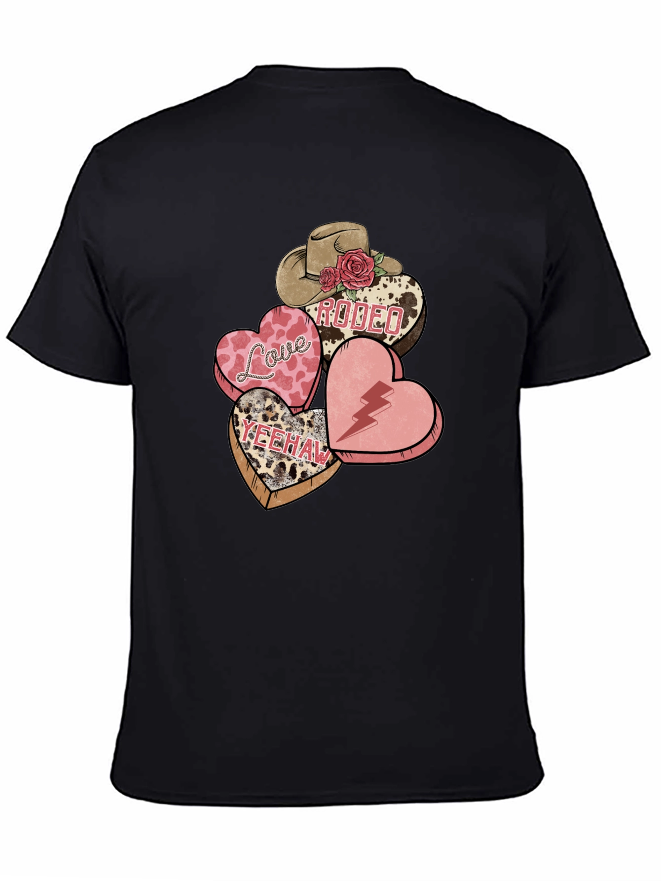 Western Valentines T-Shirt: Love Rodeo Yeehaw Hearts