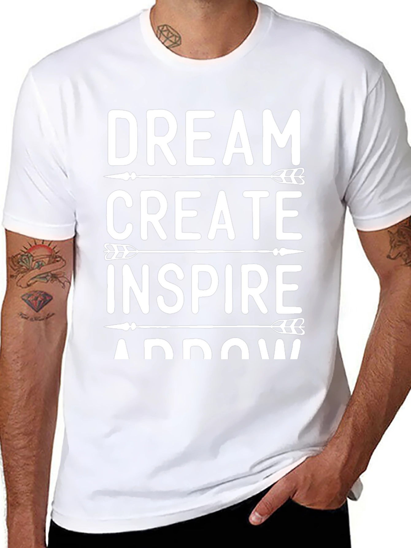 Dream Create Inspire Arrow Graphic Tee