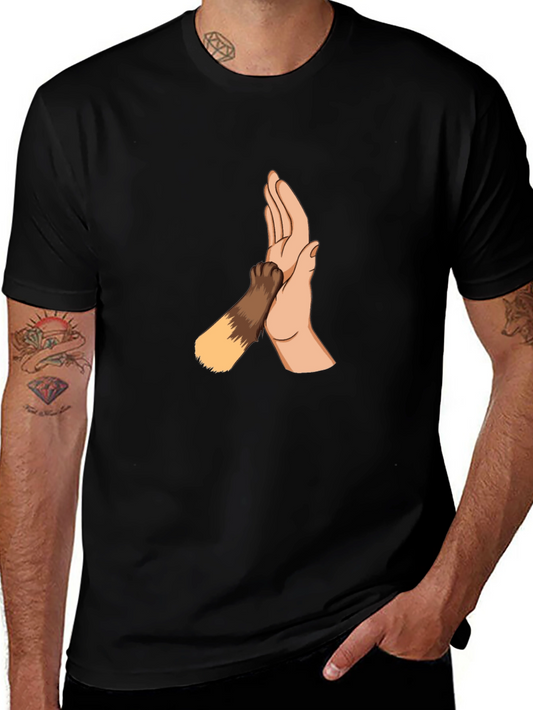 High Five Dog Paw Graphic Tee