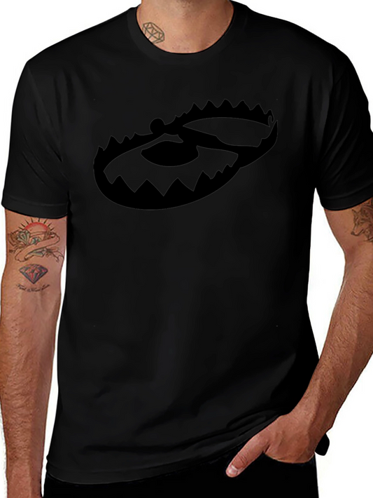Black Graphic Tee - Bear Trap Design