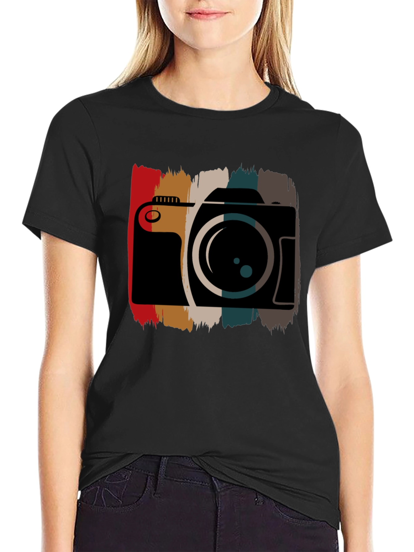 Retro Camera Graphic Tee - Photographer Style