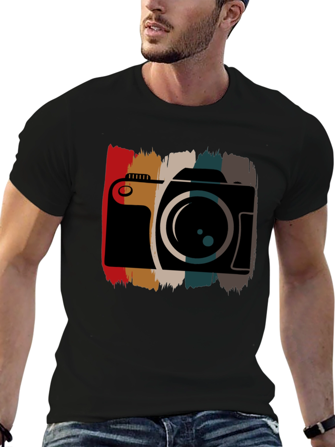 Retro Camera Graphic Tee - Photographer Style