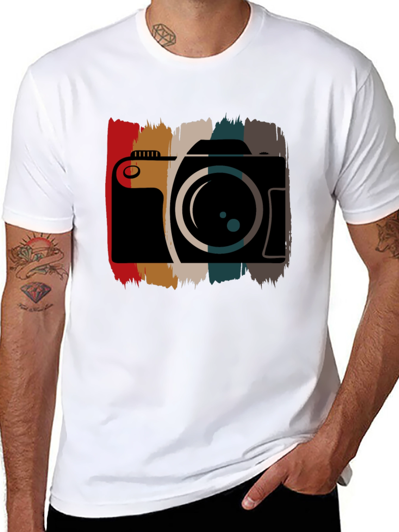 Retro Camera Graphic Tee - Photographer Style