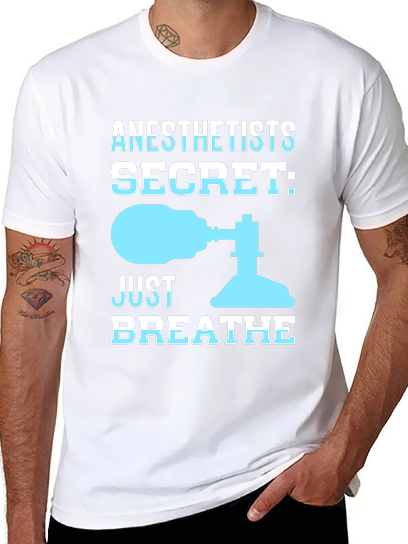Anesthetist Secret T-Shirt - Just Breathe Funny Tee