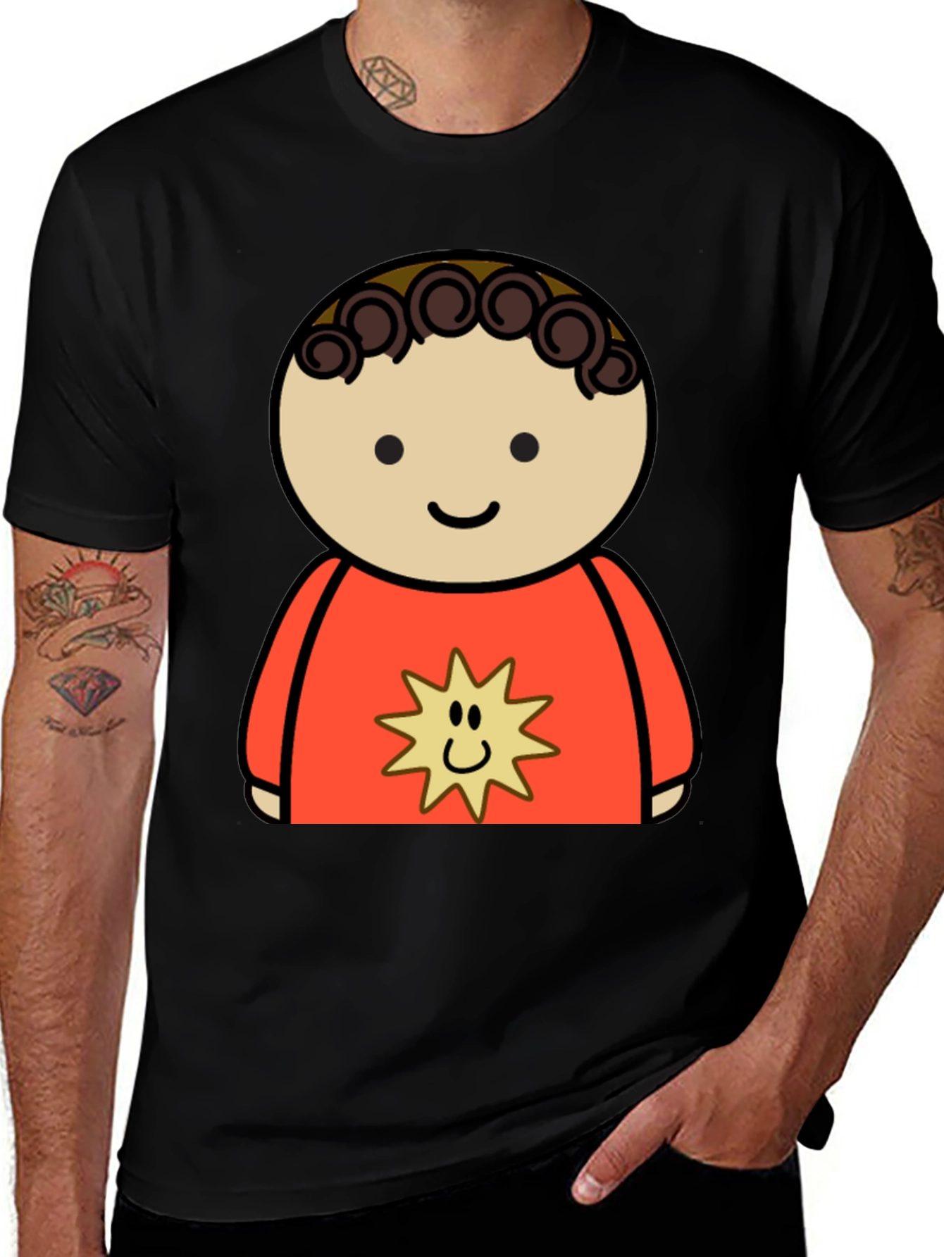 Cartoon Boy T-Shirt: Fun Graphic Tee
