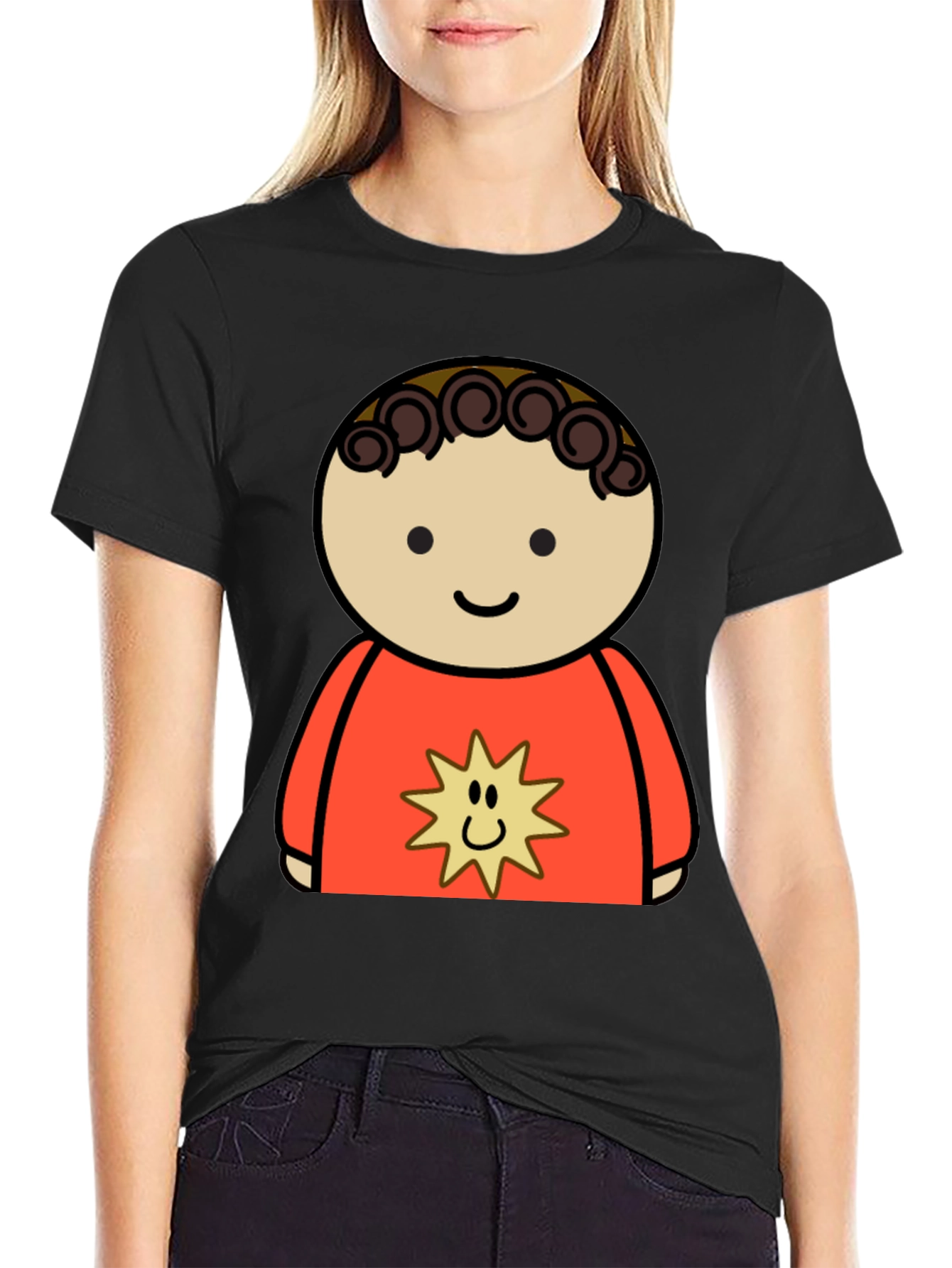 Cartoon Boy T-Shirt: Fun Graphic Tee