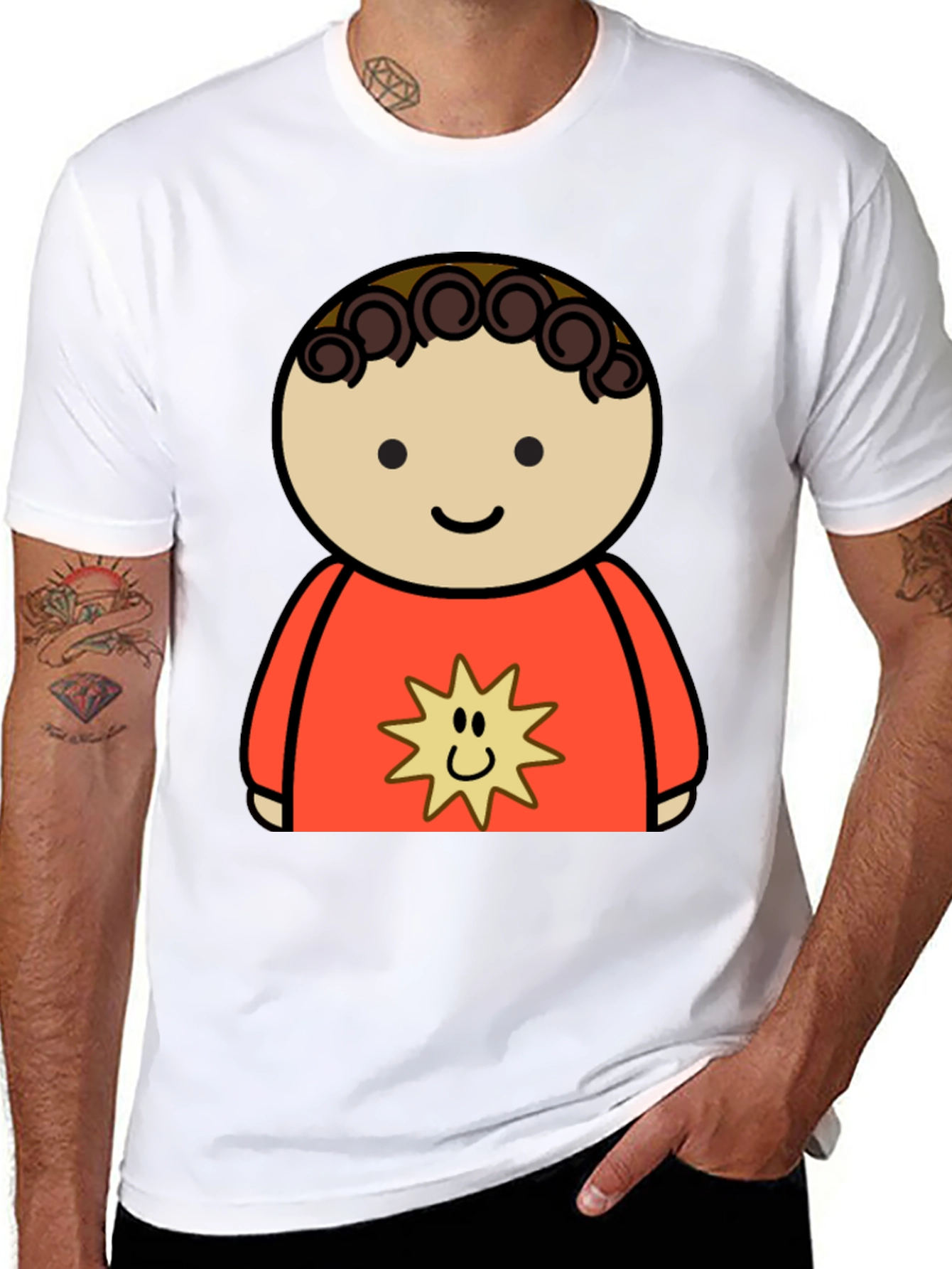 Cartoon Boy T-Shirt: Fun Graphic Tee