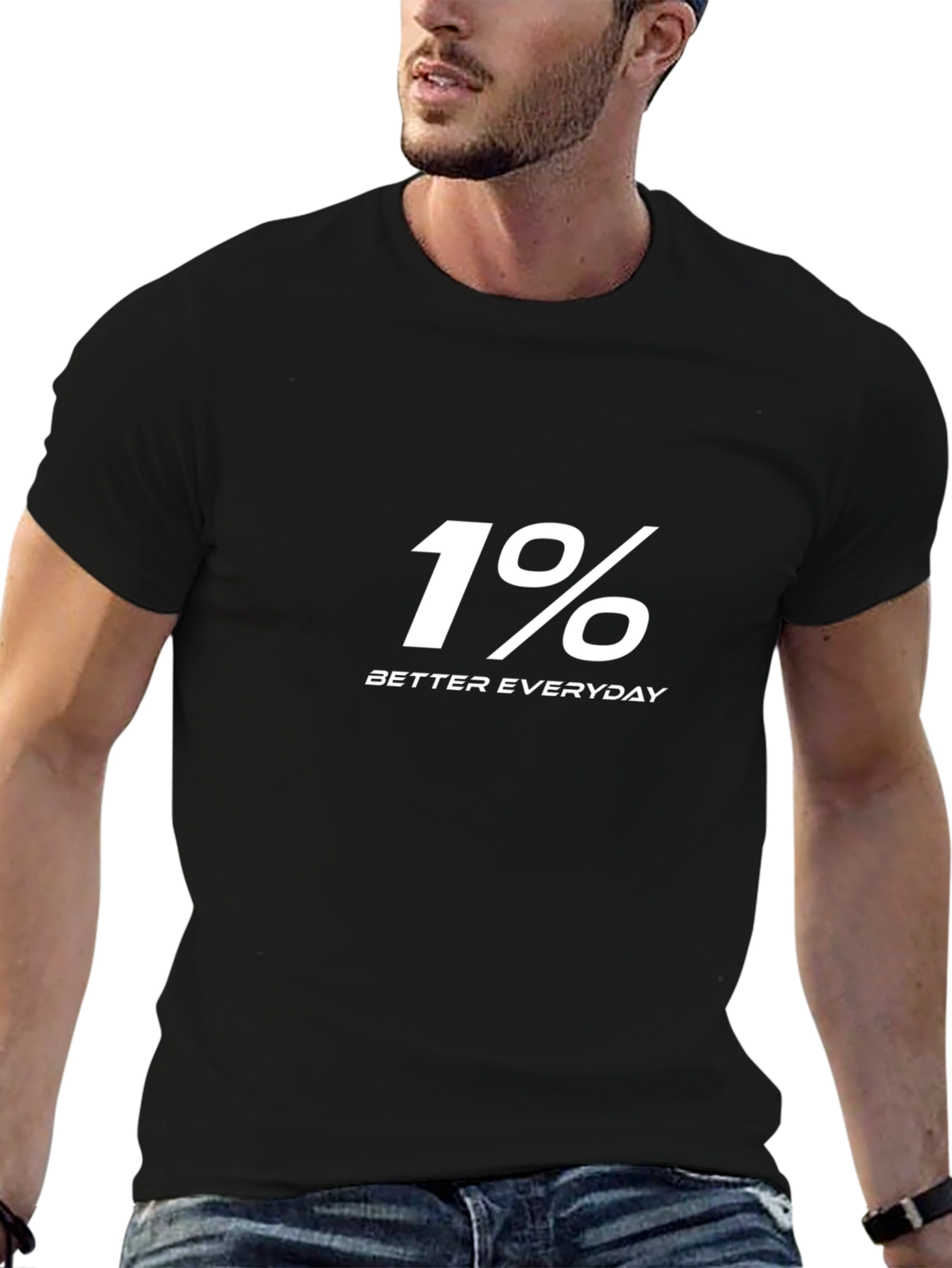 1% Better Everyday T-Shirt - Black