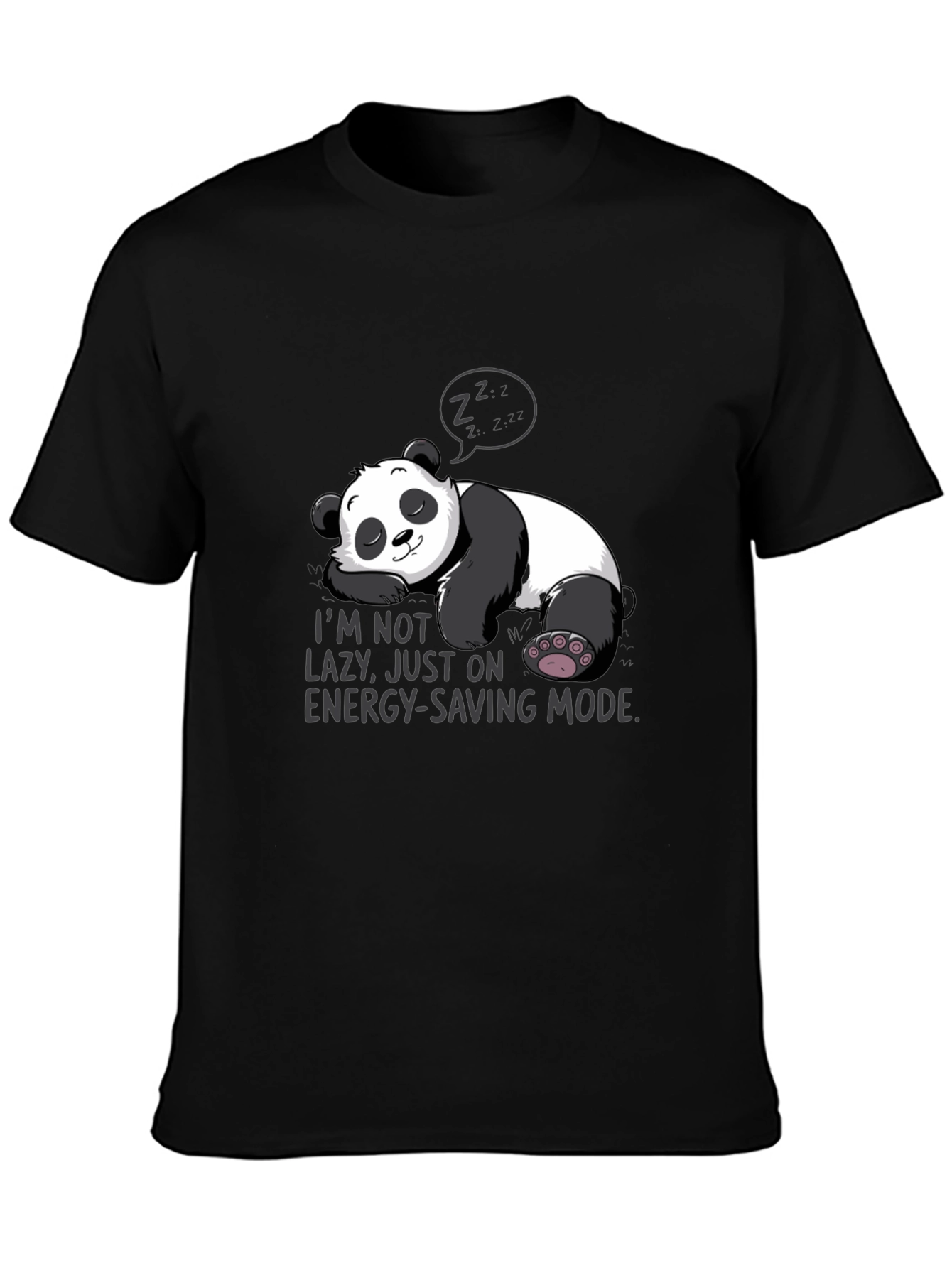 Lazy Panda Energy-Saving Mode T-Shirt